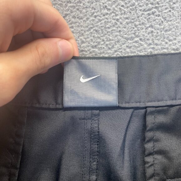 Nike Golf Tech Pants Mens 38x32 Black Dri Fit Straight Leg Preppy Classic - Picture 8 of 10